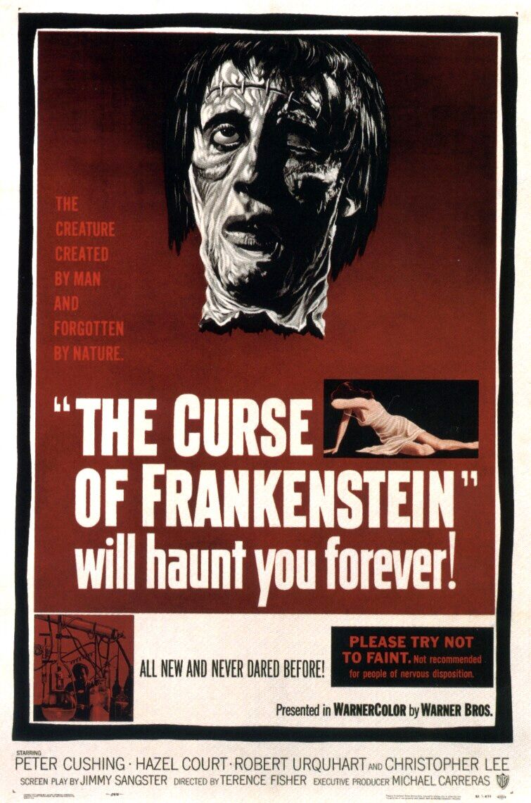 Extra Large Movie Poster Image for The Curse of Frankenstein 