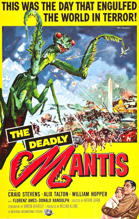 The Deadly Mantis Movie Poster