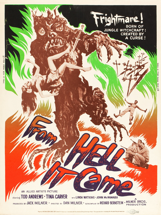 From Hell It Came Movie Poster
