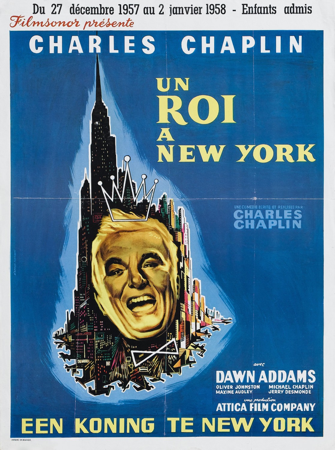 Extra Large Movie Poster Image for A King in New York (#2 of 4)
