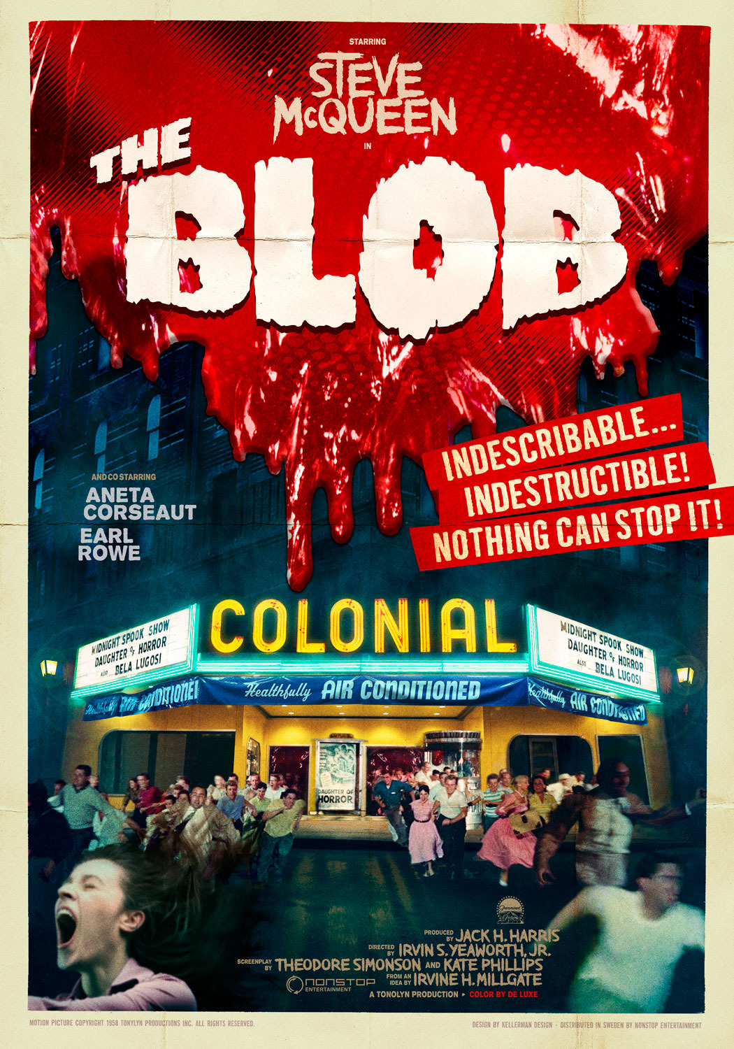Extra Large Movie Poster Image for The Blob (#2 of 2)