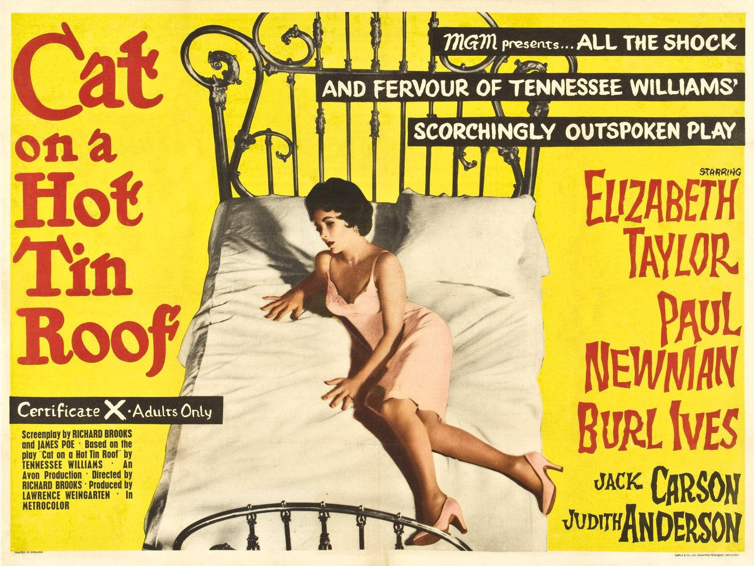 Extra Large Movie Poster Image for Cat on a Hot Tin Roof (#3 of 4)