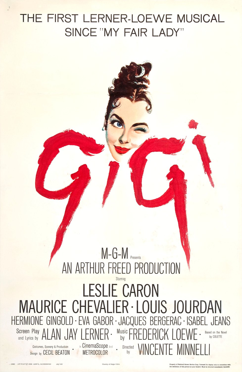 Extra Large Movie Poster Image for Gigi 