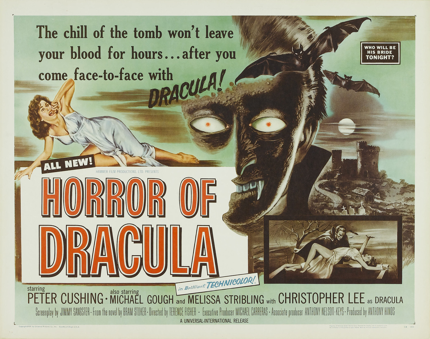 Extra Large Movie Poster Image for Horror of Dracula (#1 of 2)