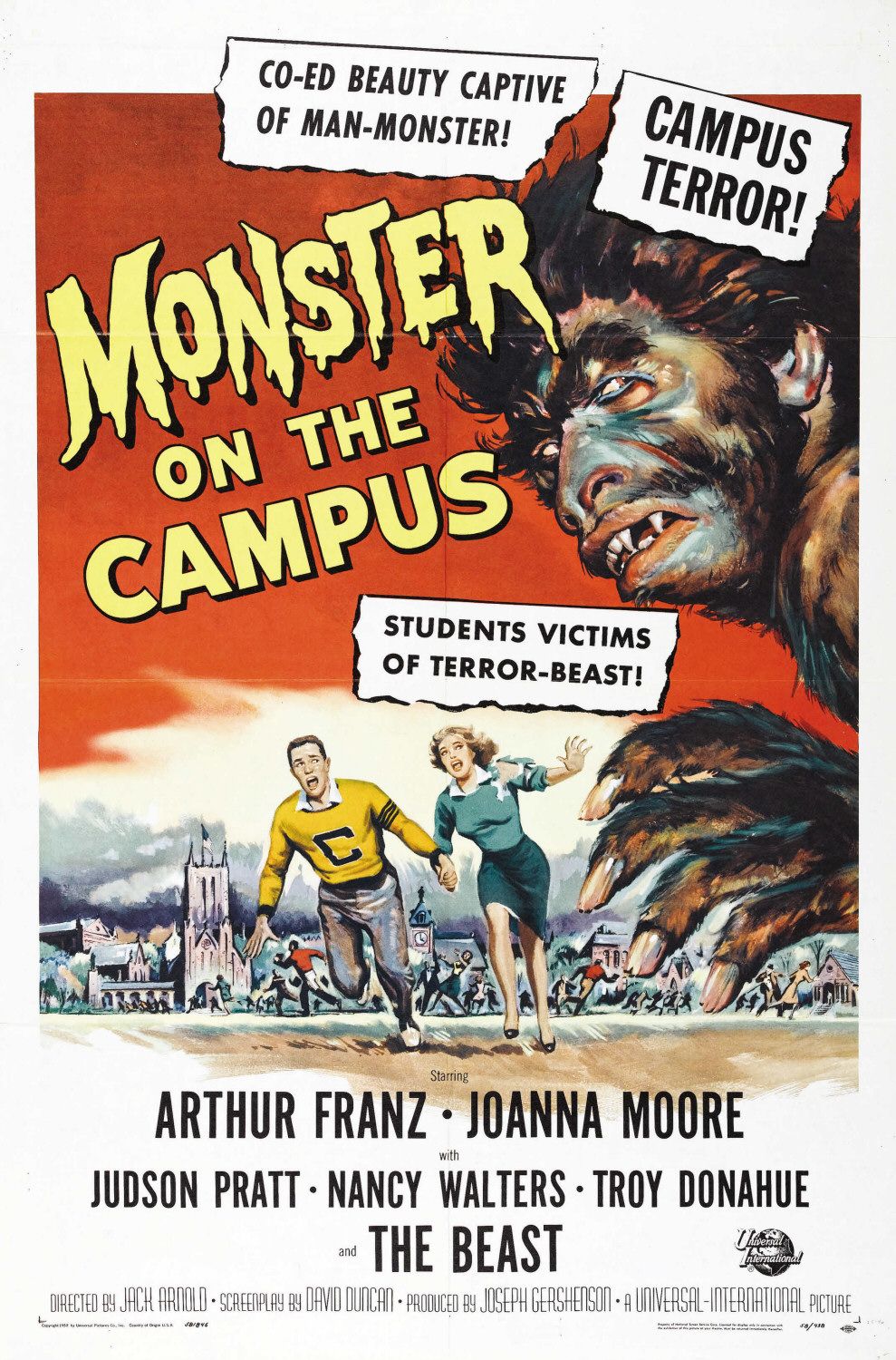 Extra Large Movie Poster Image for Monster on the Campus (#1 of 2)