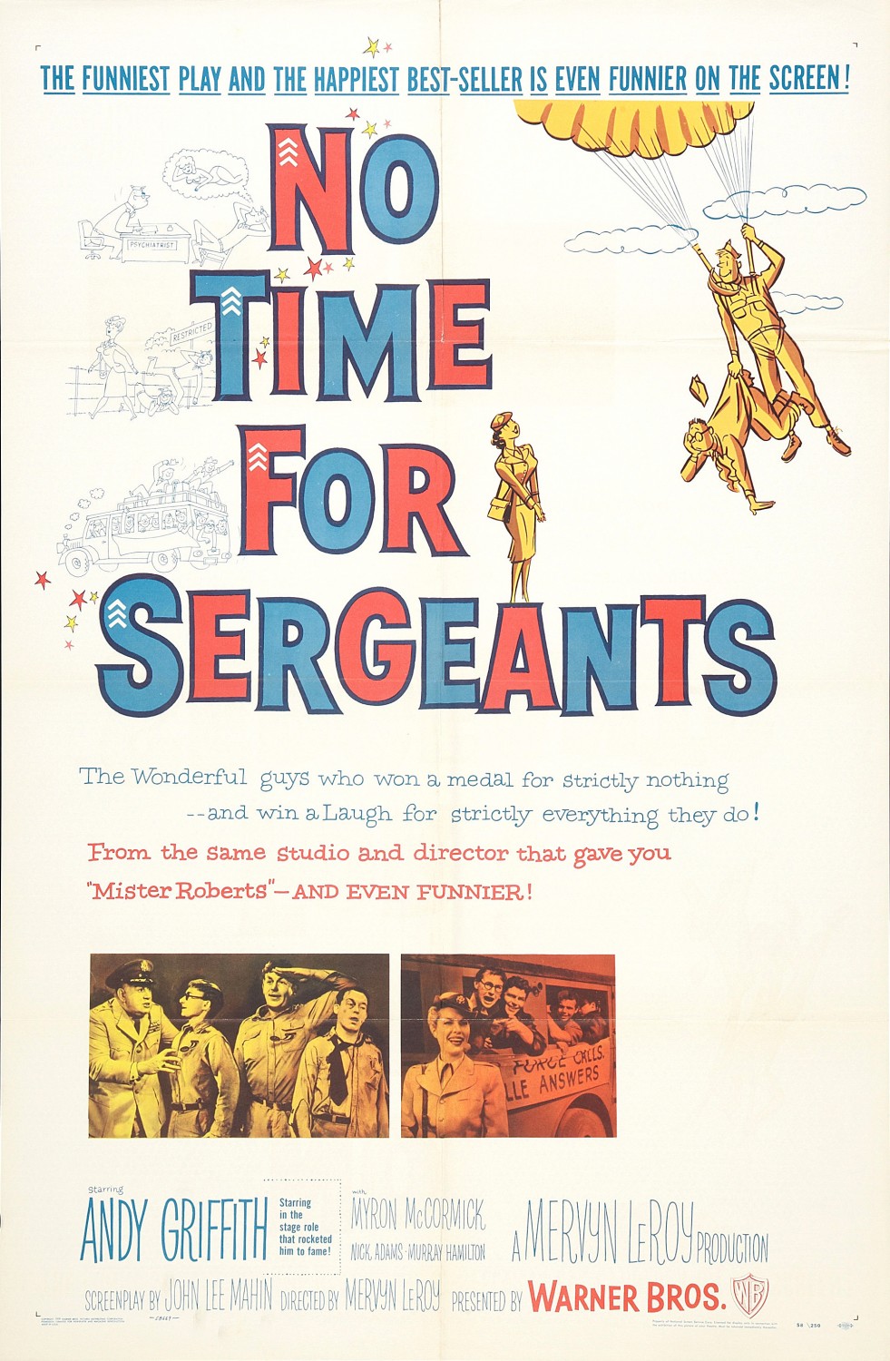 Extra Large Movie Poster Image for No Time for Sergeants 