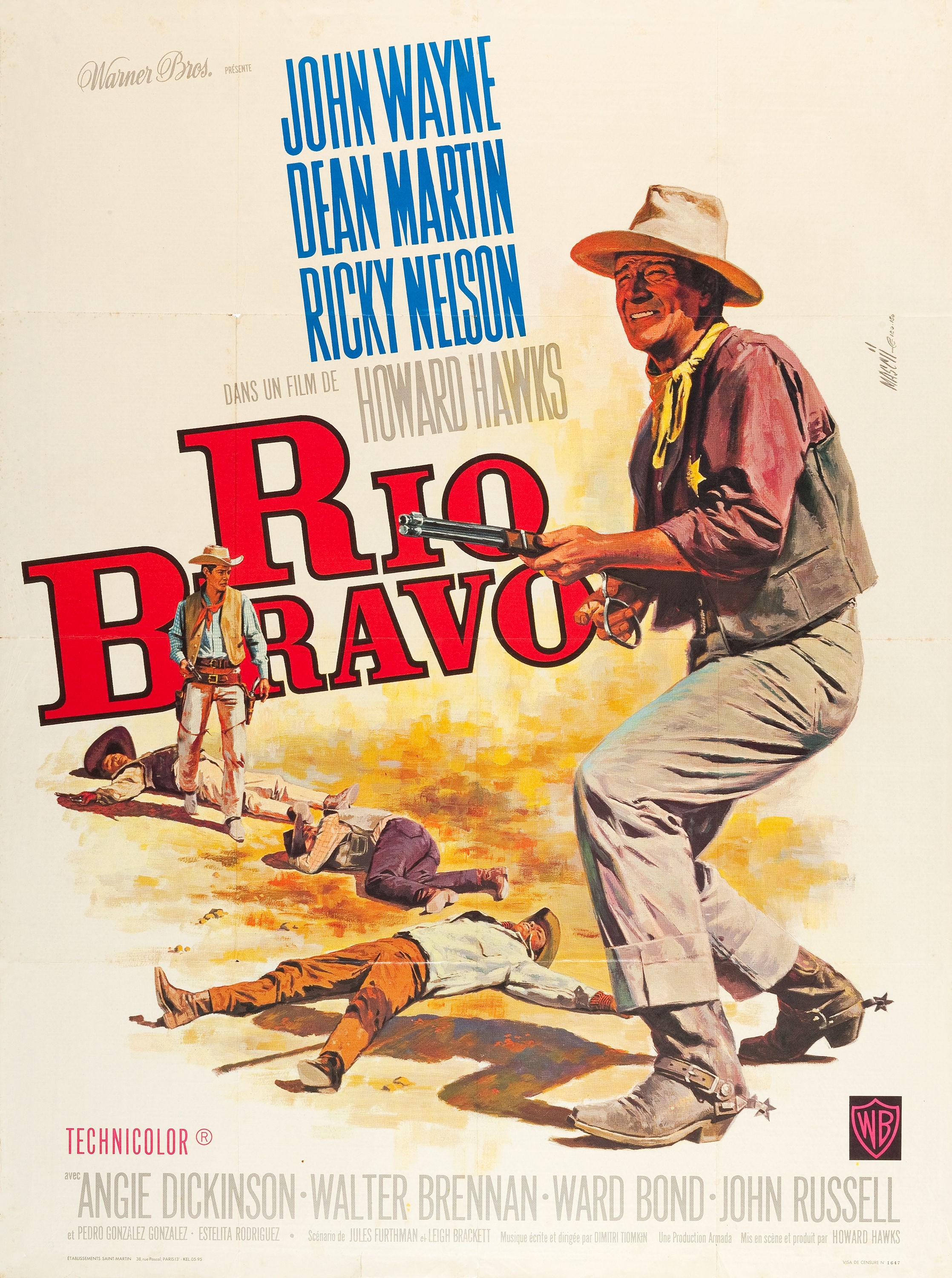 Mega Sized Movie Poster Image for Rio Bravo (#2 of 5)