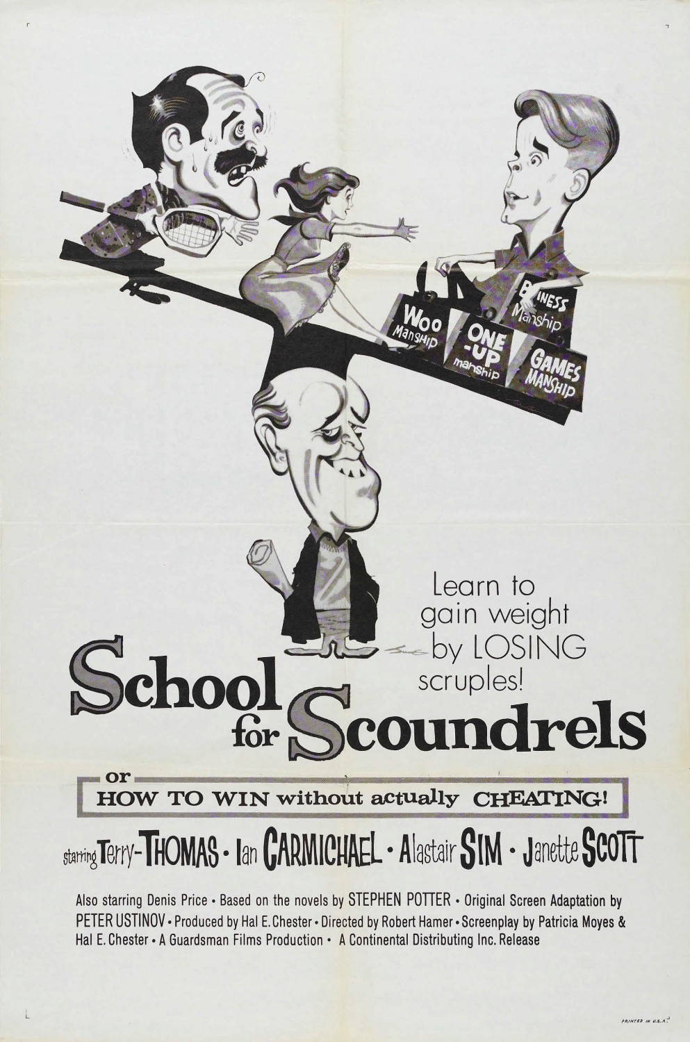 Extra Large Movie Poster Image for School for Scoundrels 