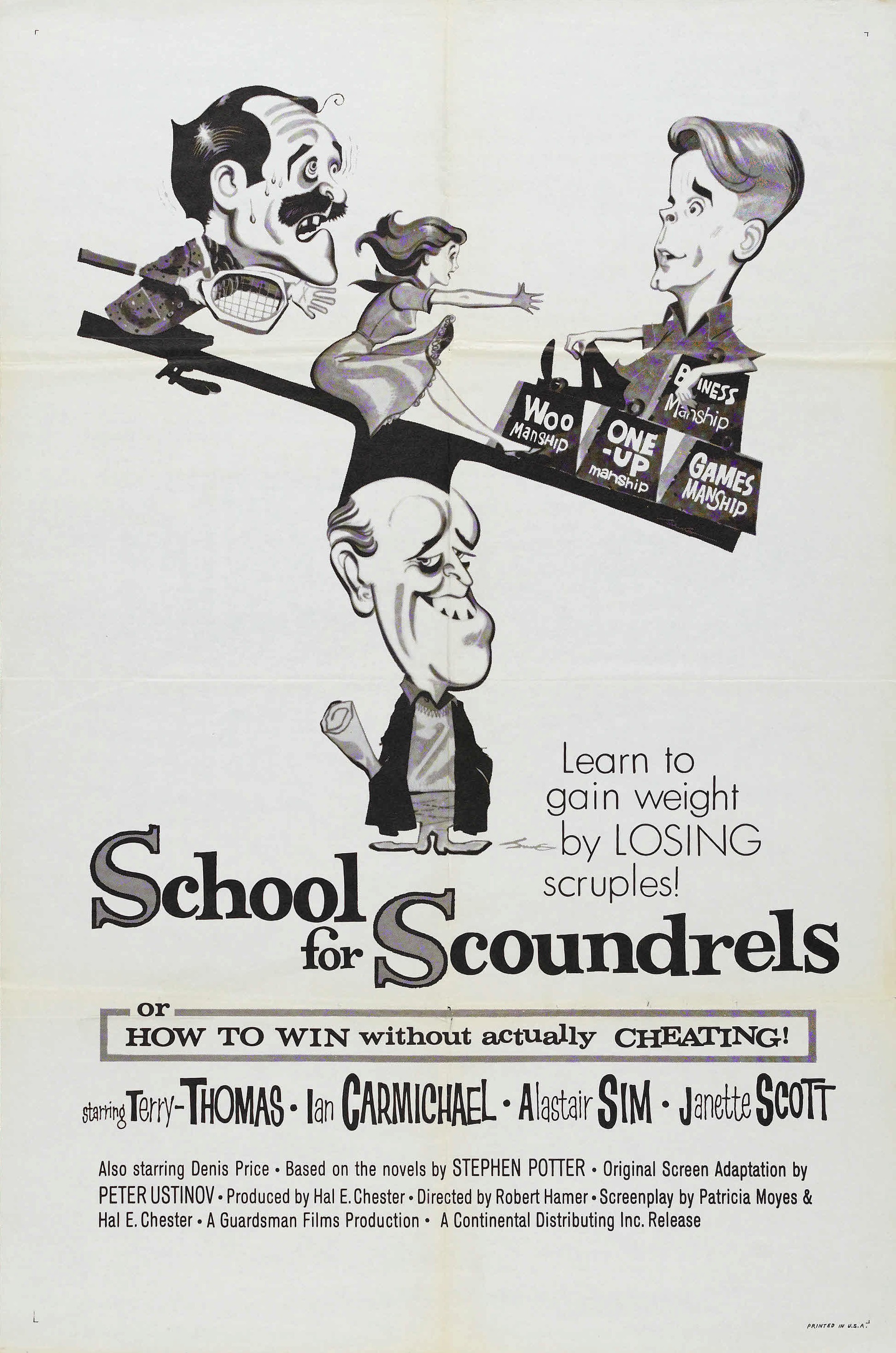 Mega Sized Movie Poster Image for School for Scoundrels 