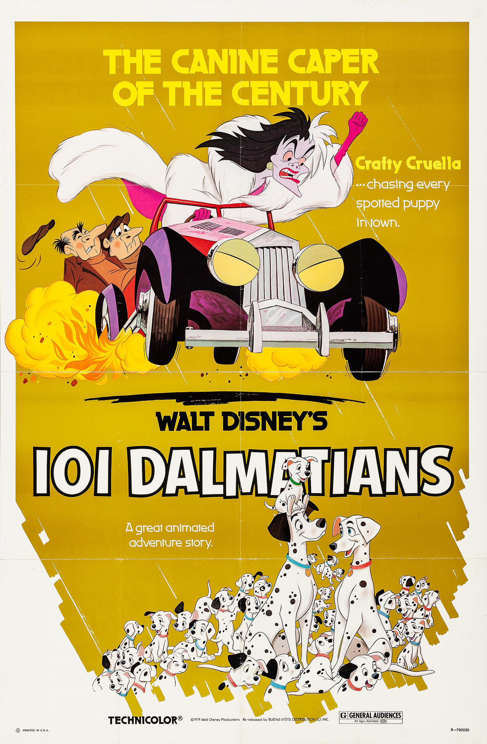 Mega Sized Movie Poster Image for One Hundred and One Dalmatians (#6 of 6)