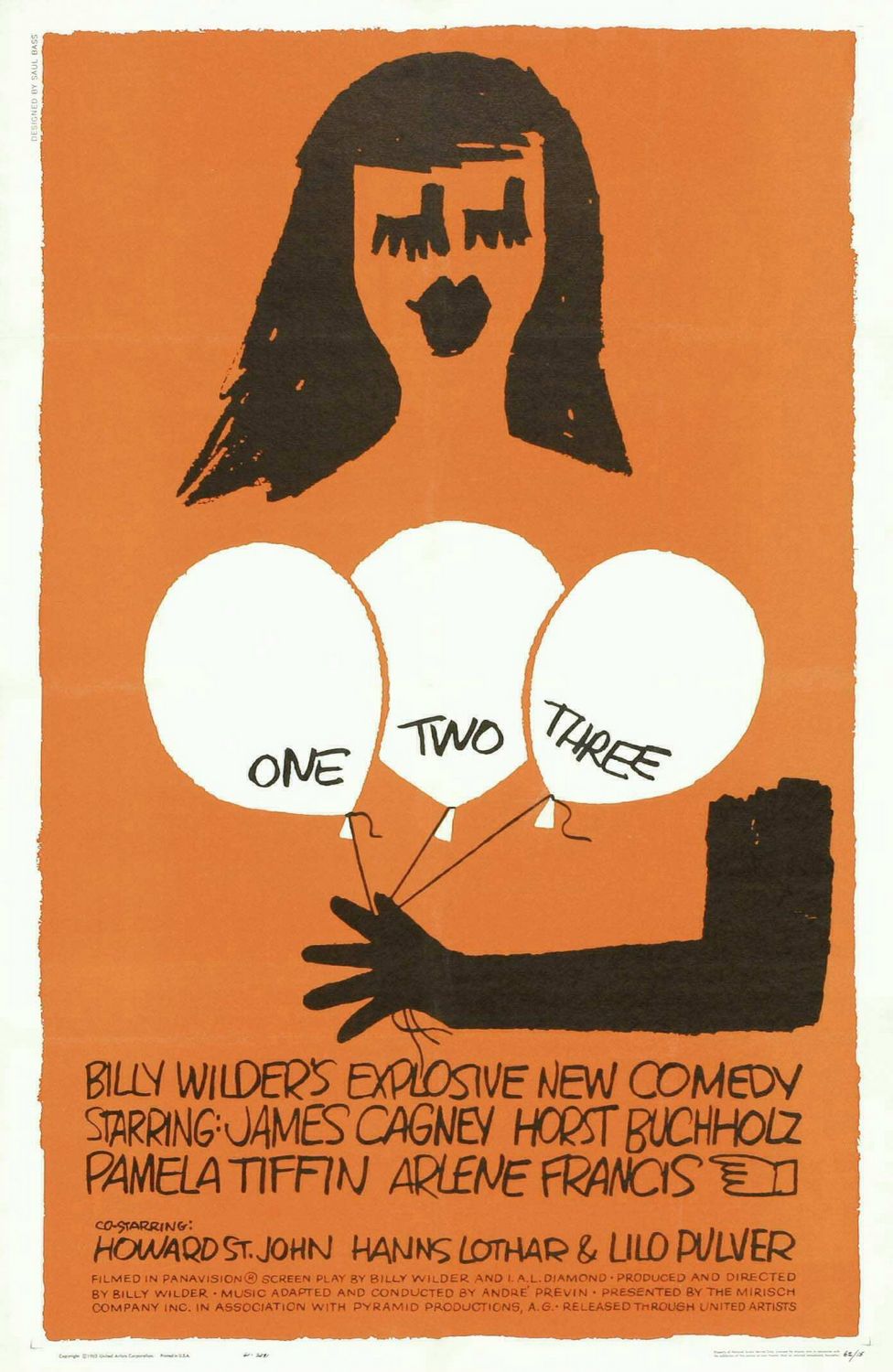 Extra Large Movie Poster Image for One, Two, Three 