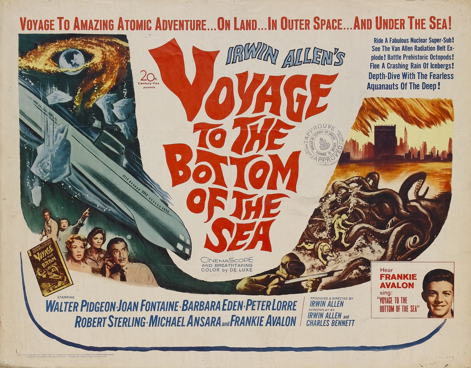 Extra Large Movie Poster Image for Voyage to the Bottom of the Sea (#3 of 3)