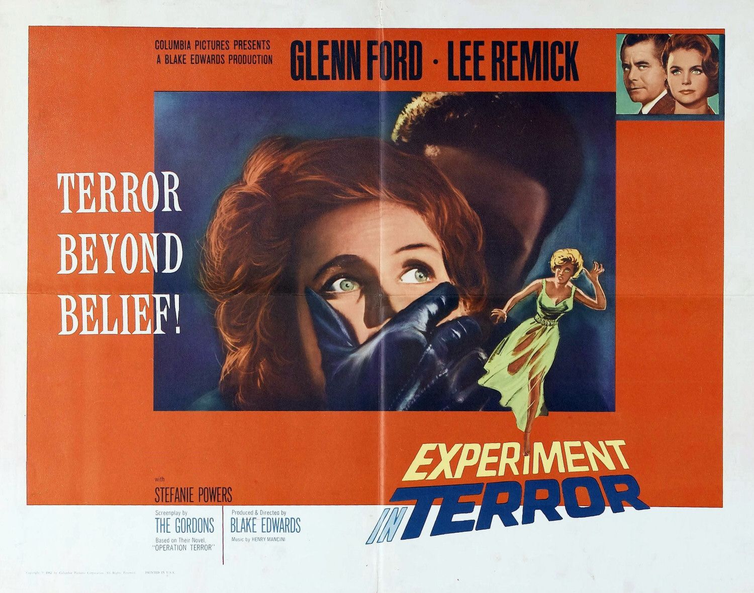 Extra Large Movie Poster Image for Experiment in Terror (#3 of 3)