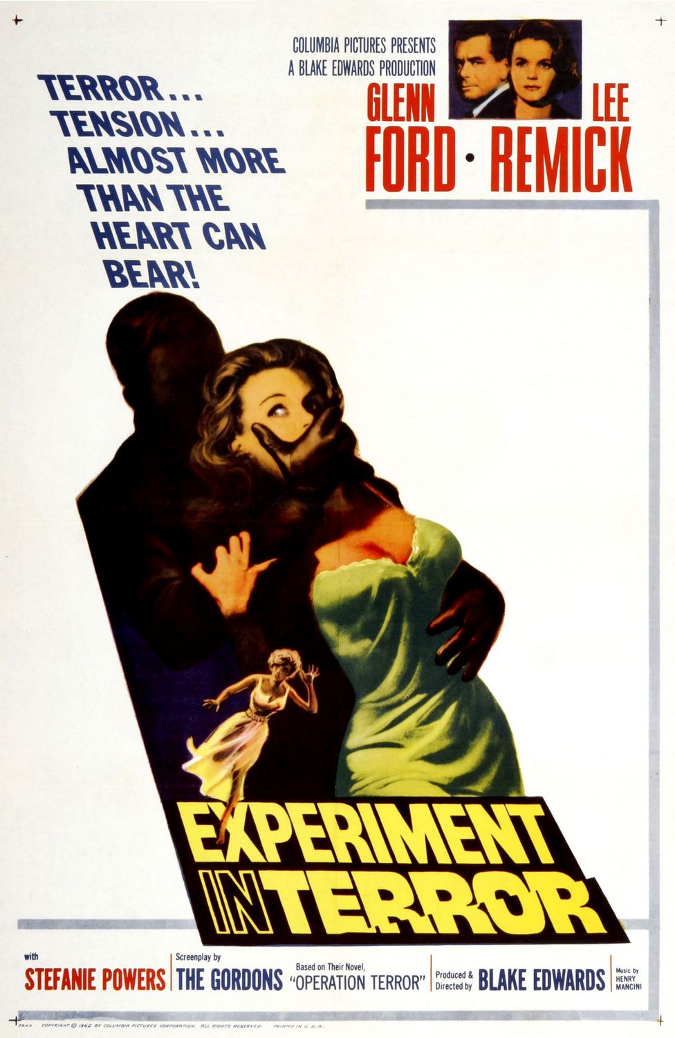 Extra Large Movie Poster Image for Experiment in Terror (#1 of 3)