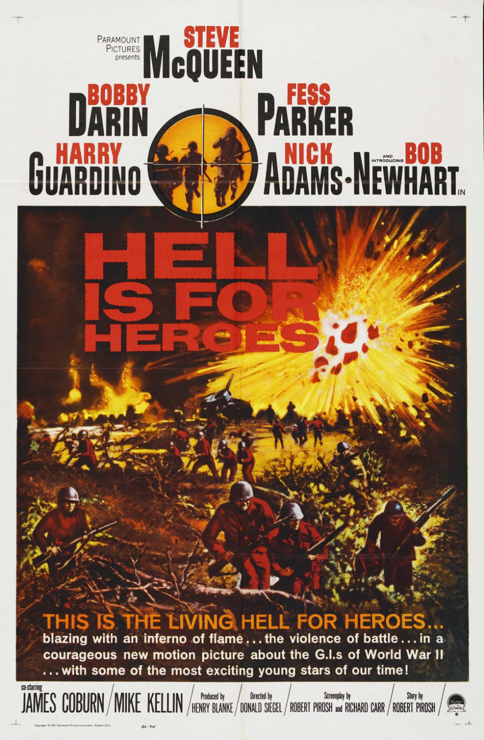 Extra Large Movie Poster Image for Hell Is for Heroes (#1 of 2)