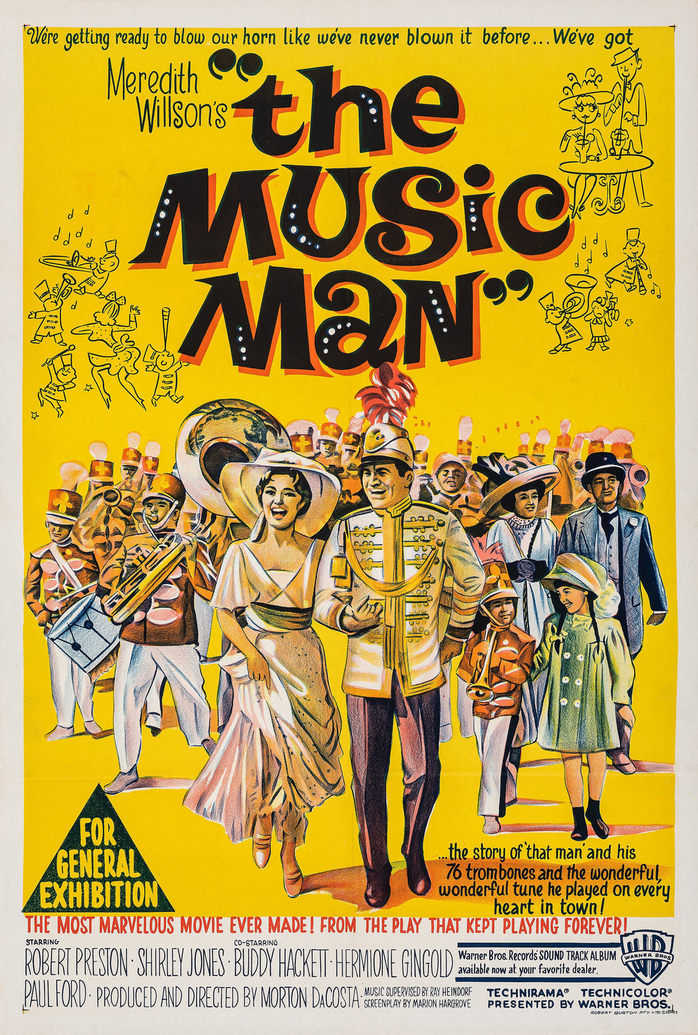 Extra Large Movie Poster Image for The Music Man (#3 of 3)