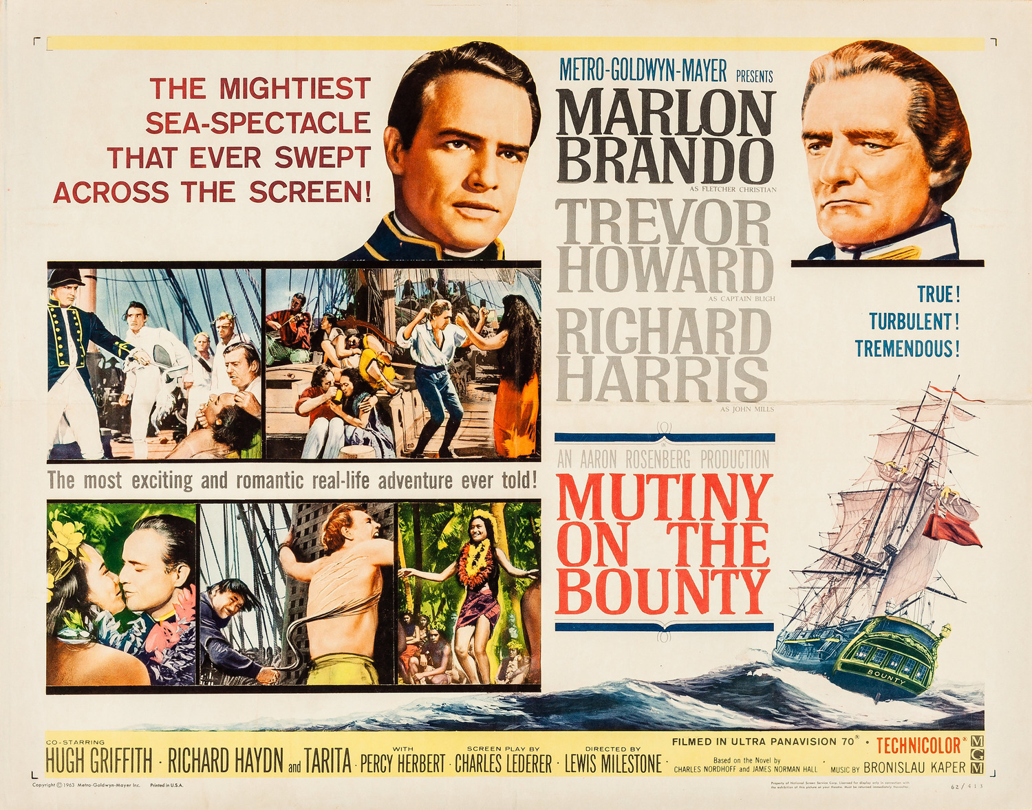 Extra Large Movie Poster Image for Mutiny on the Bounty (#3 of 16)