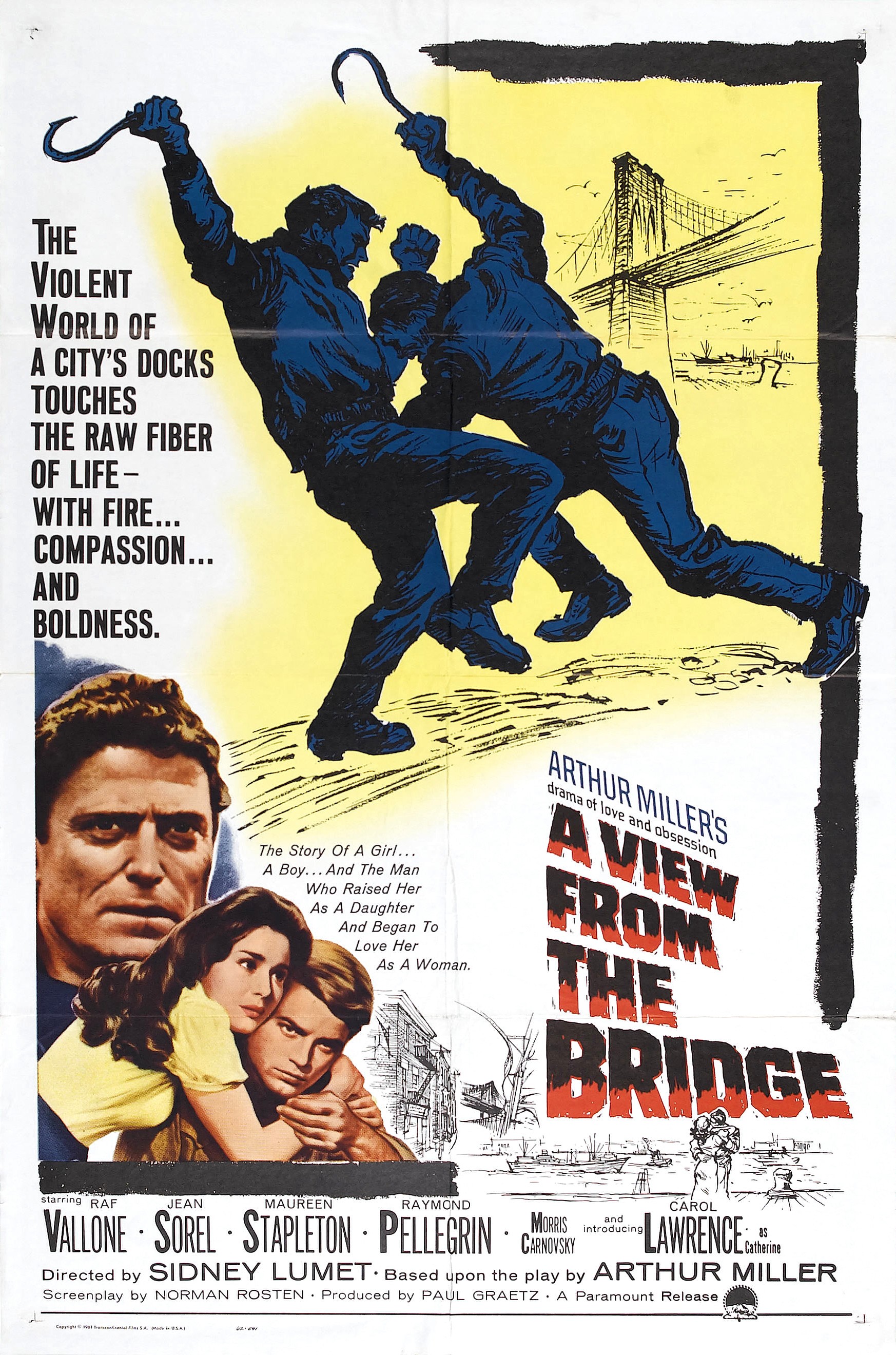 Mega Sized Movie Poster Image for A View From the Bridge 