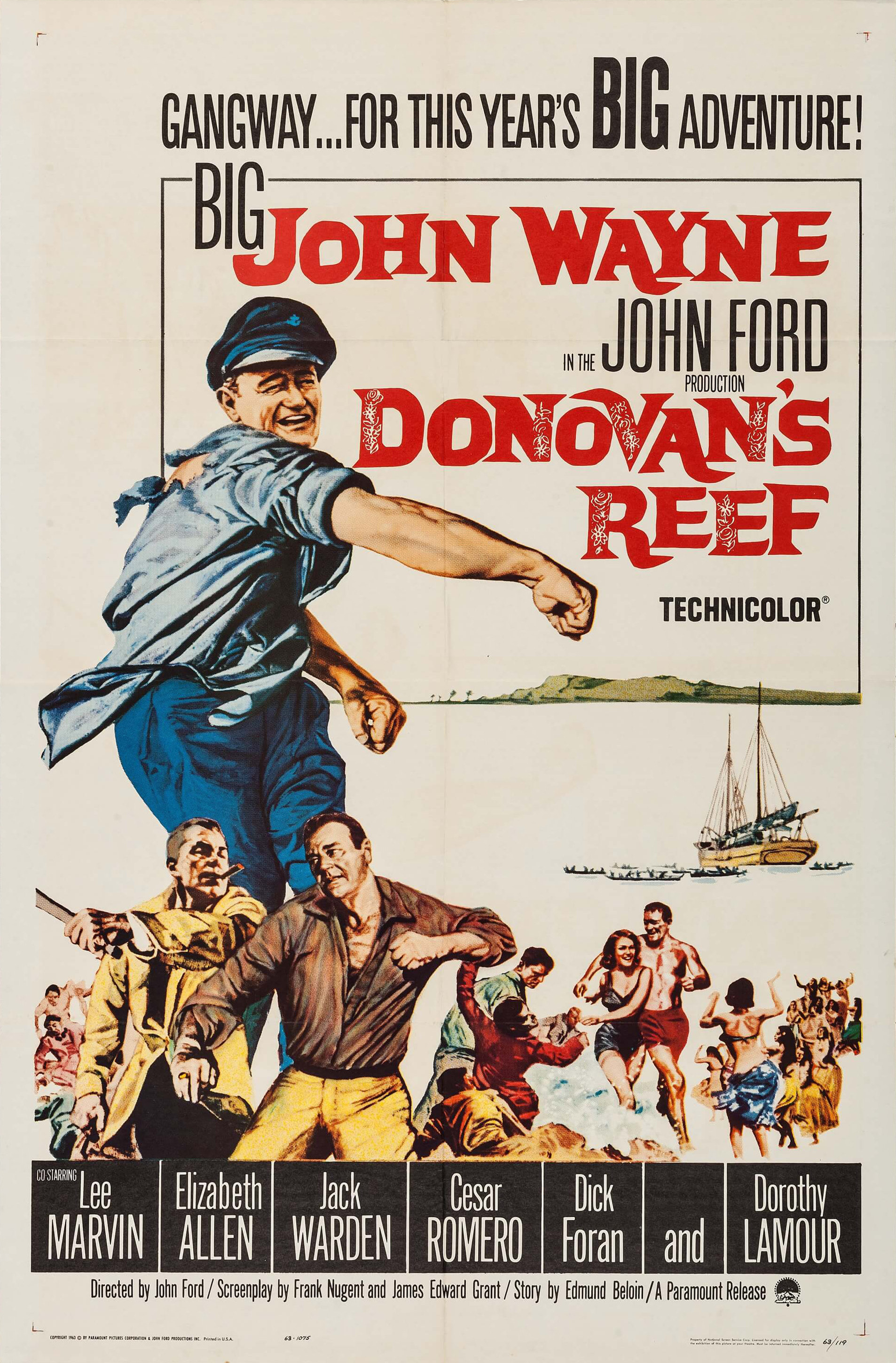 Mega Sized Movie Poster Image for Donovan's Reef 