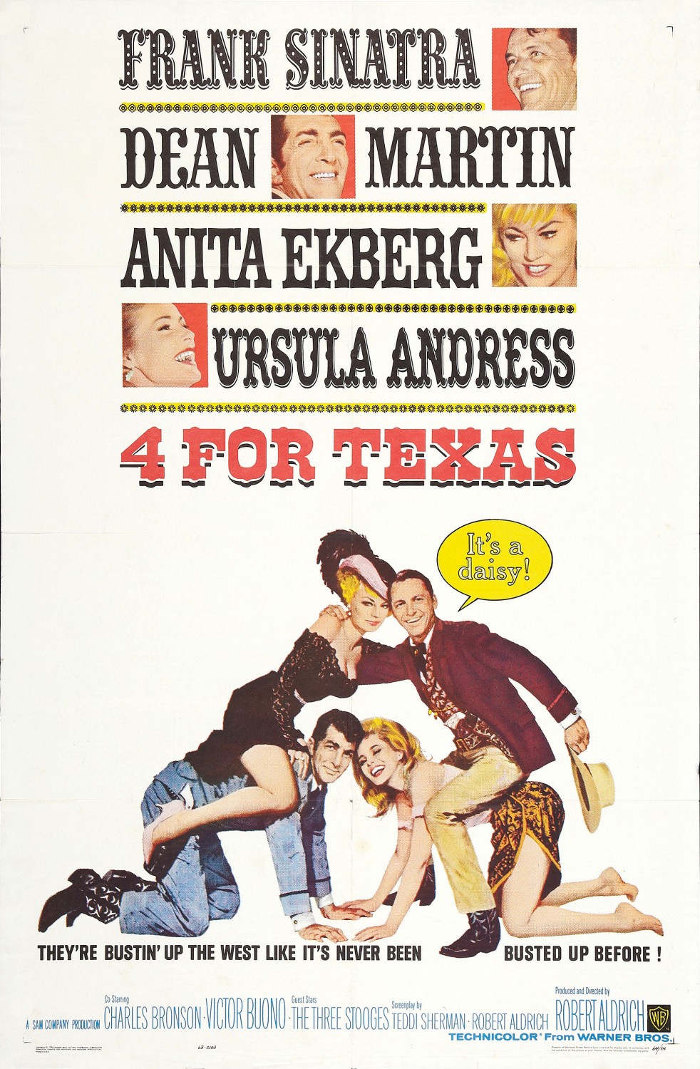 Extra Large Movie Poster Image for 4 for Texas 