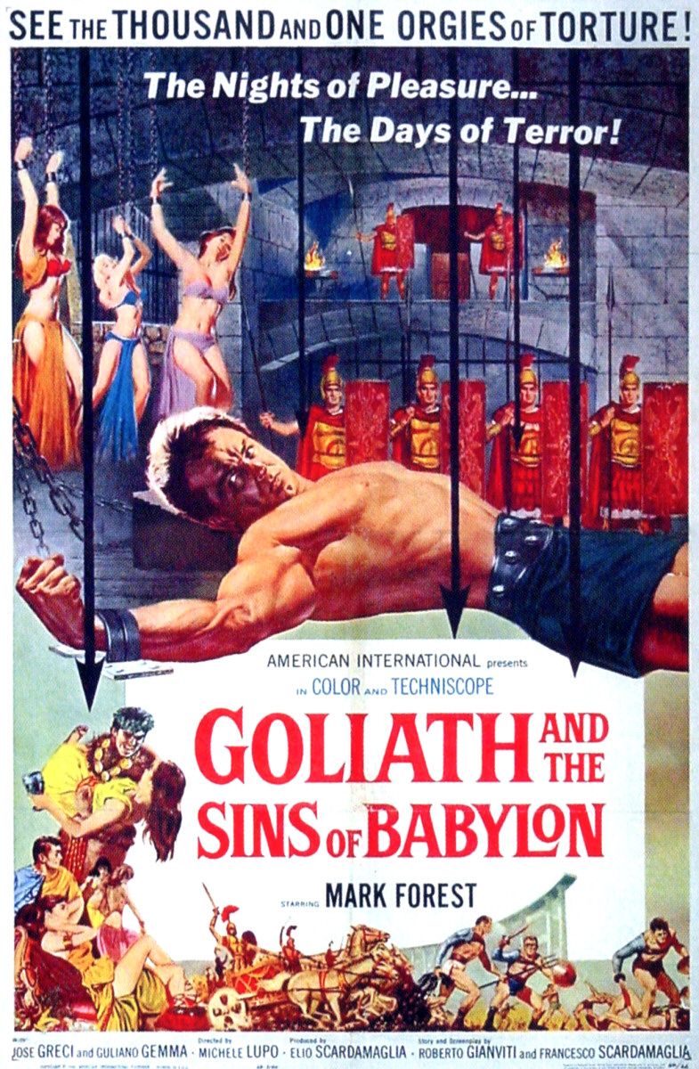 Extra Large Movie Poster Image for Goliath and the Sins of Babylon 
