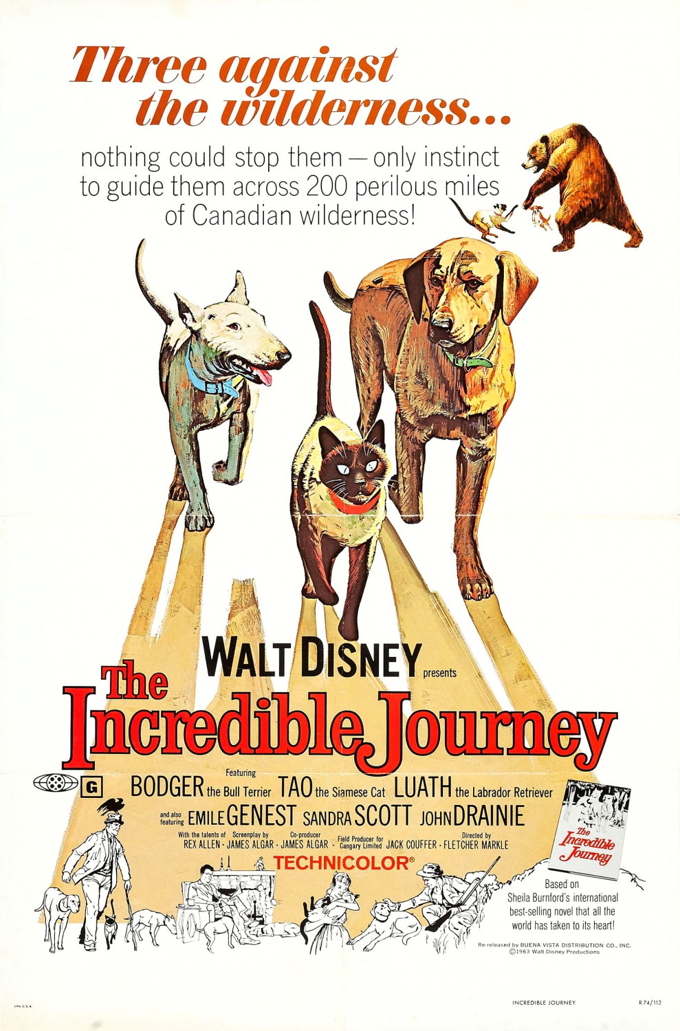 Extra Large Movie Poster Image for The Incredible Journey 