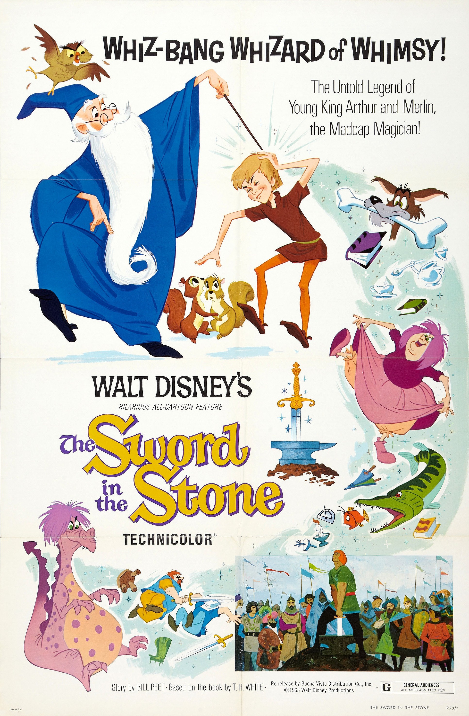 Mega Sized Movie Poster Image for The Sword in the Stone (#2 of 3)