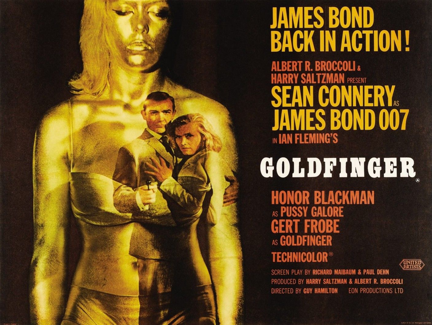 Extra Large Movie Poster Image for Goldfinger (#3 of 4)