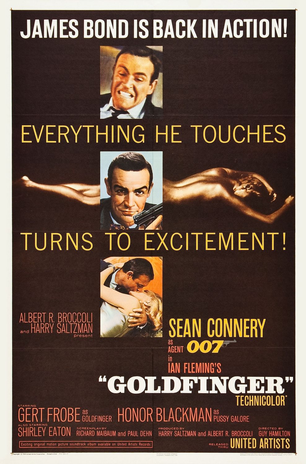 Extra Large Movie Poster Image for Goldfinger (#1 of 4)