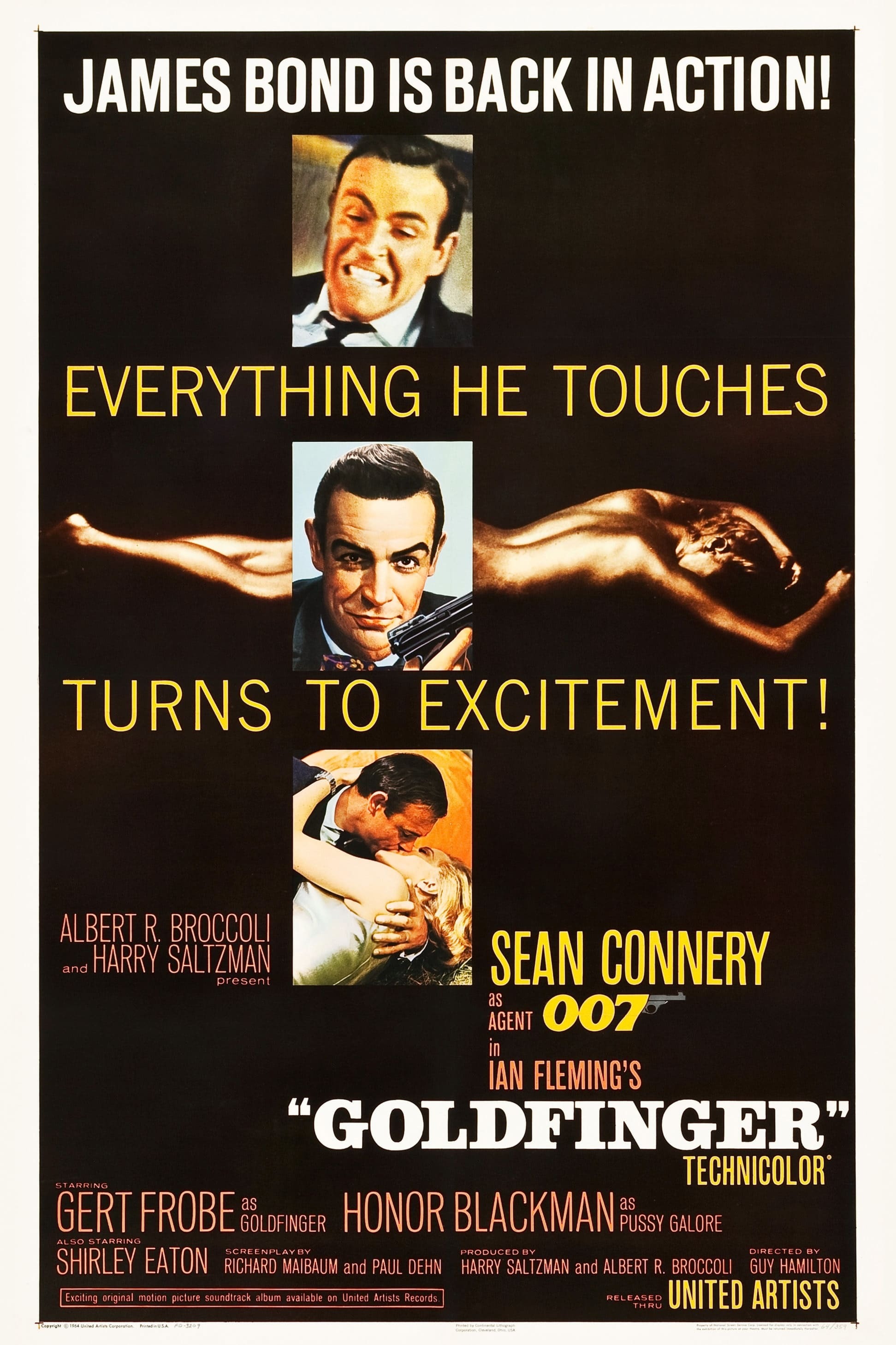 Mega Sized Movie Poster Image for Goldfinger (#1 of 4)