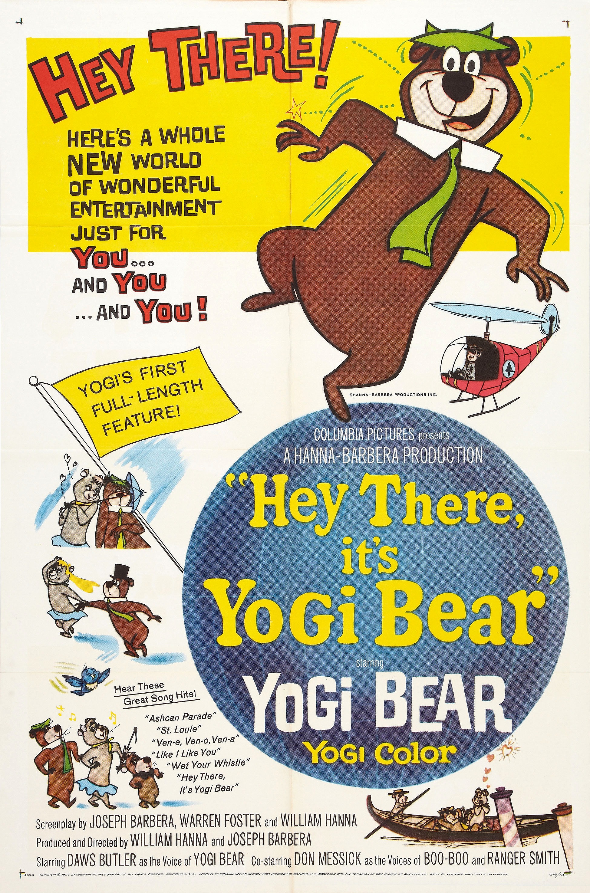 Mega Sized Movie Poster Image for Hey There, It's Yogi Bear (#2 of 4)