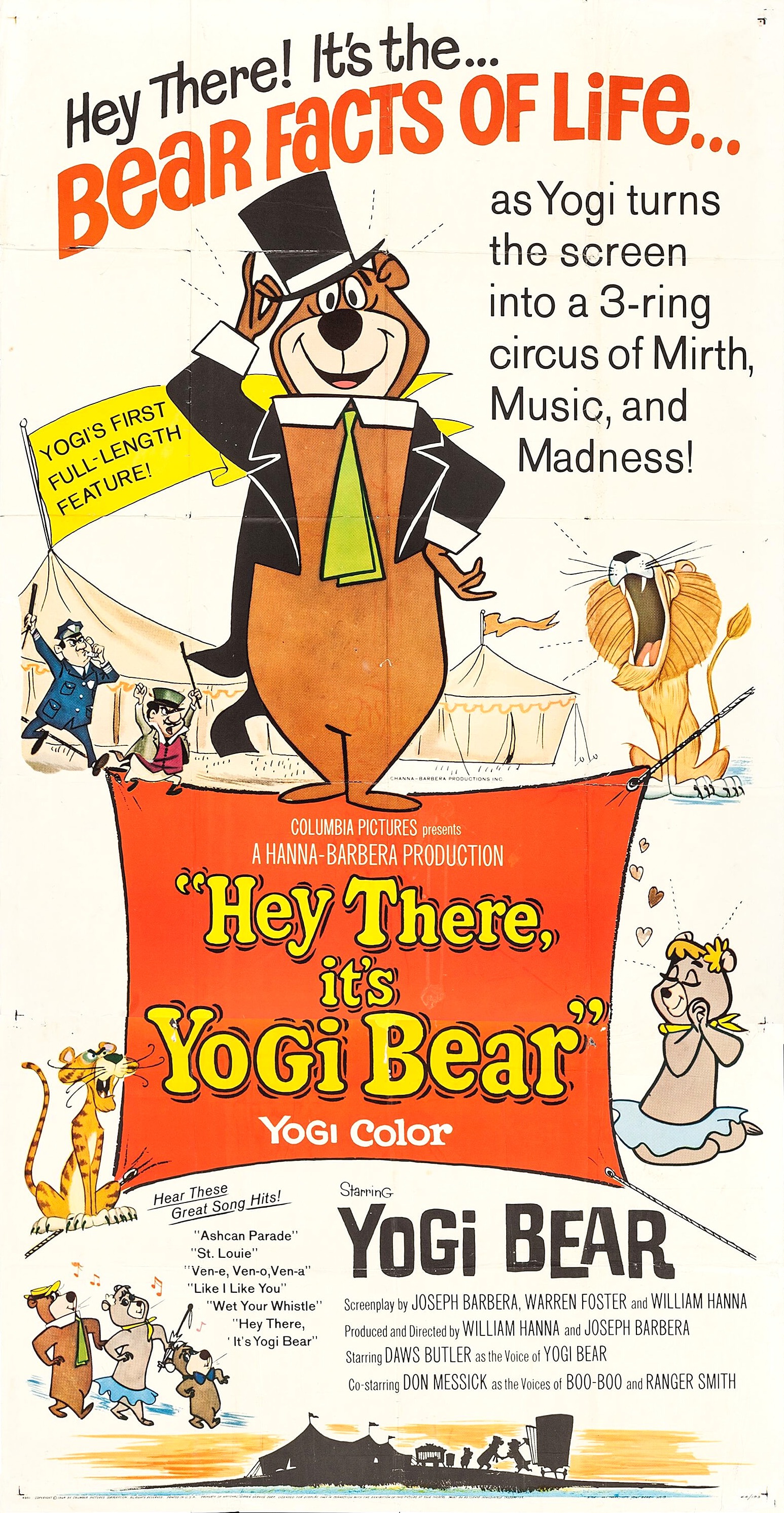 Mega Sized Movie Poster Image for Hey There, It's Yogi Bear (#3 of 4)