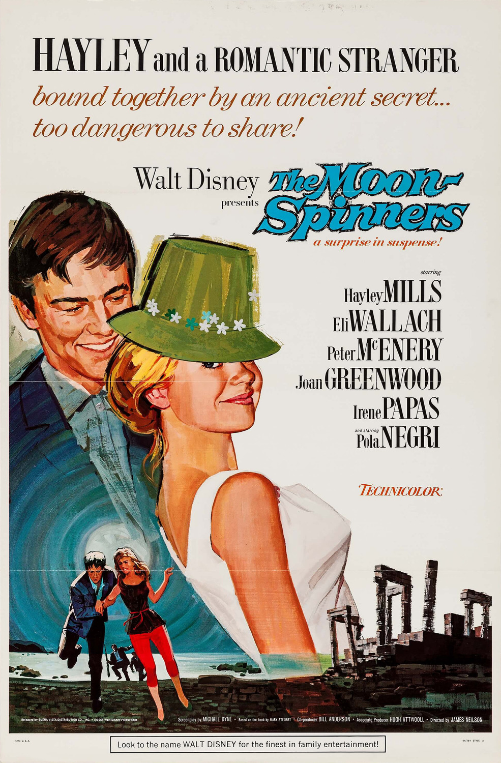 Extra Large Movie Poster Image for The Moon-Spinners (#2 of 2)