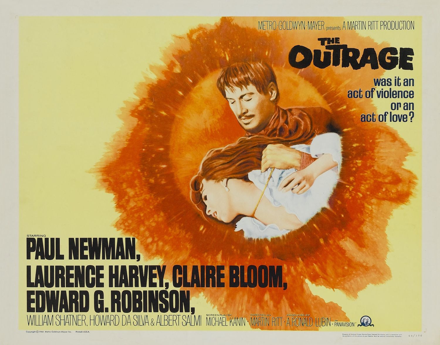 Extra Large Movie Poster Image for The Outrage (#1 of 4)