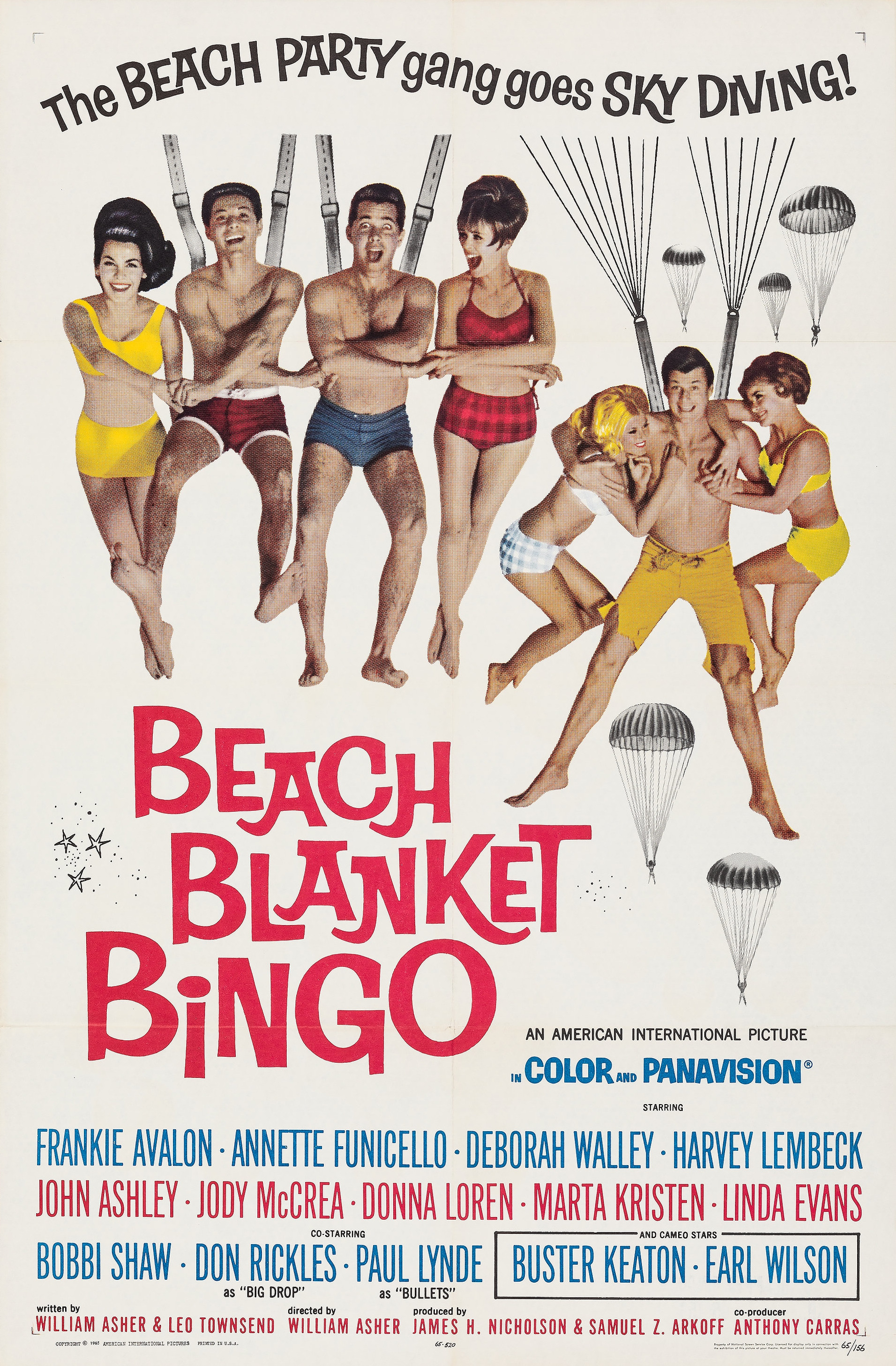 Mega Sized Movie Poster Image for Beach Blanket Bingo (#1 of 2)