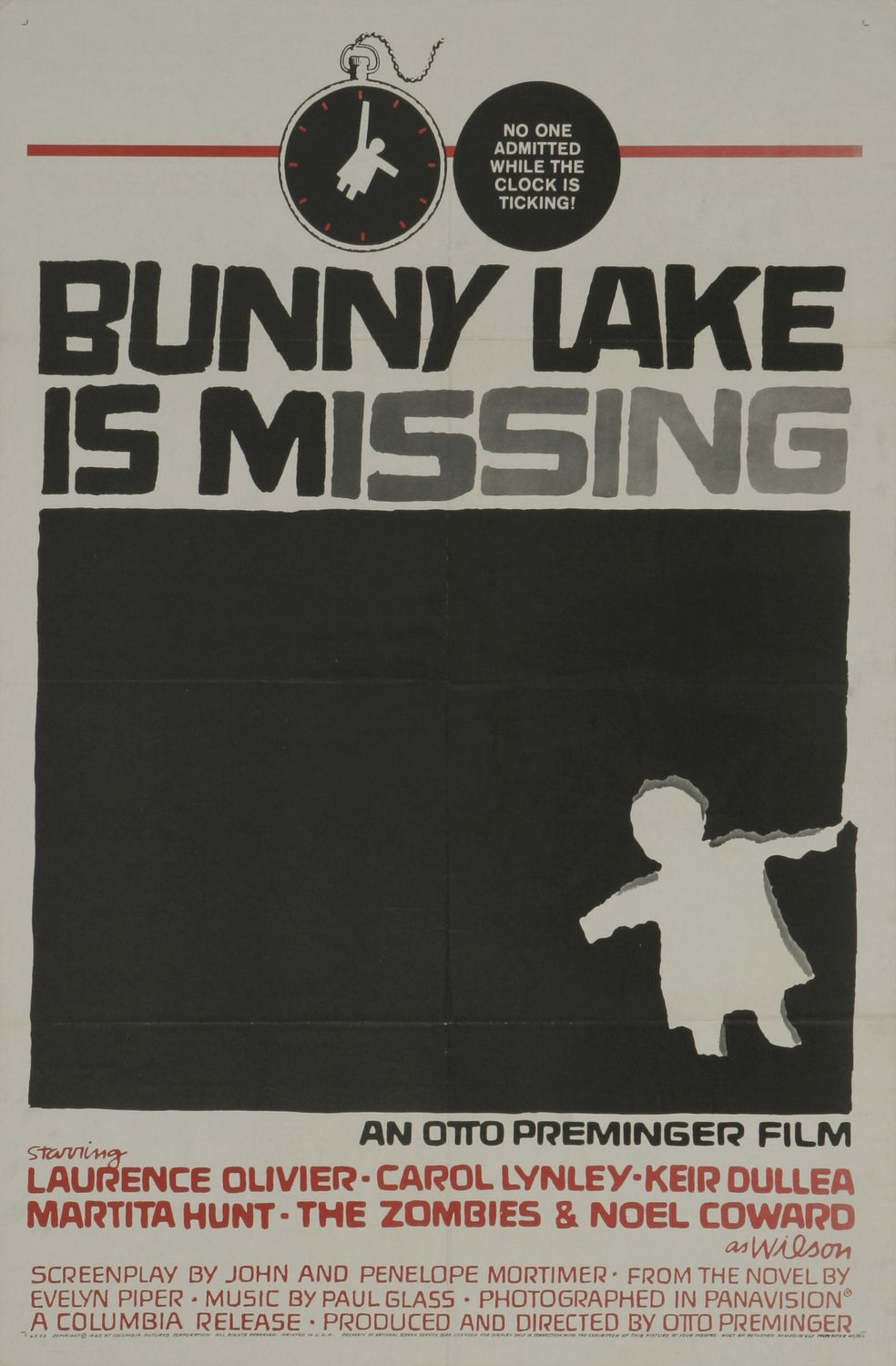 Extra Large Movie Poster Image for Bunny Lake Is Missing 