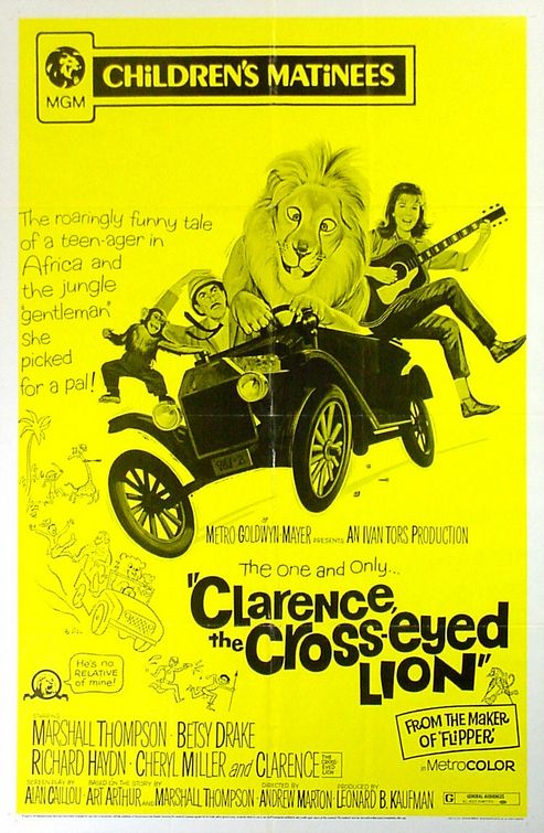 Clarence, the Cross-Eyed Lion Movie Poster