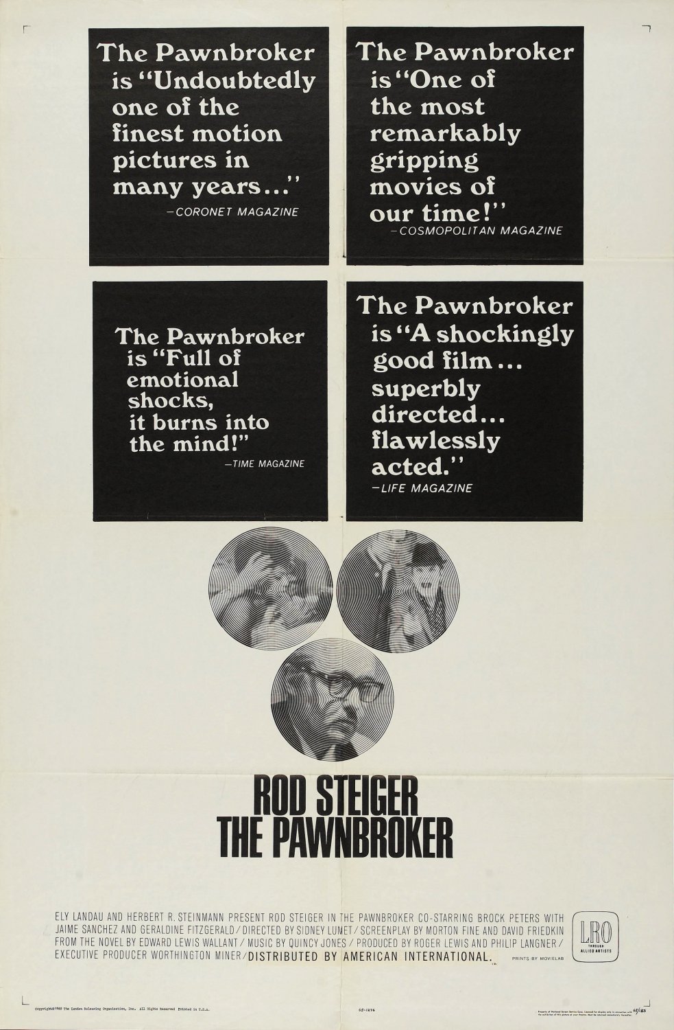 Extra Large Movie Poster Image for The Pawnbroker (#2 of 2)