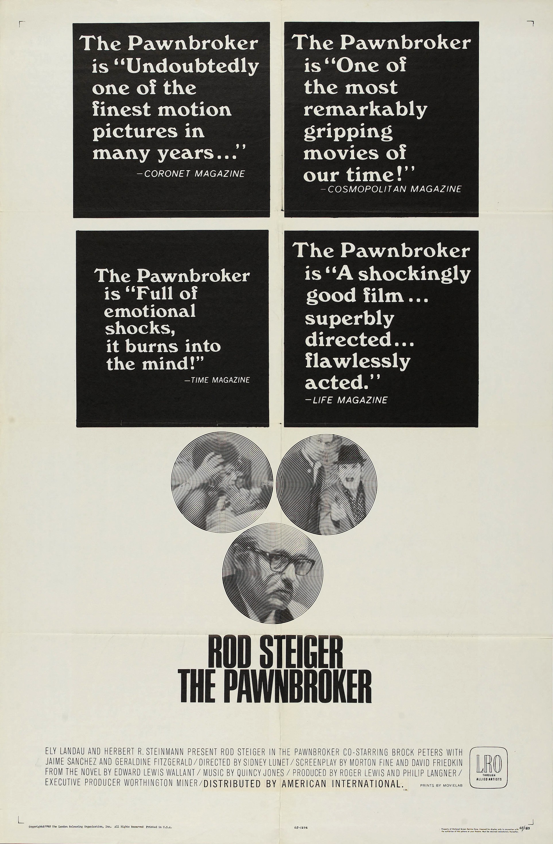 Mega Sized Movie Poster Image for The Pawnbroker (#2 of 2)