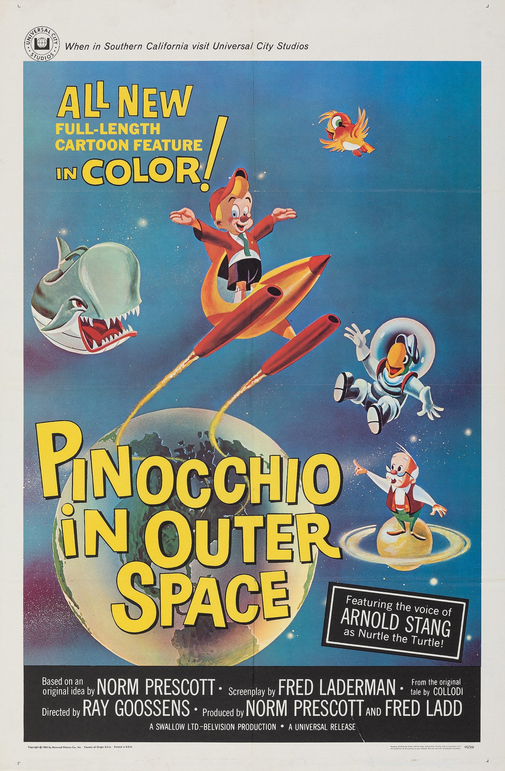 Mega Sized Movie Poster Image for Pinocchio in Outer Space 