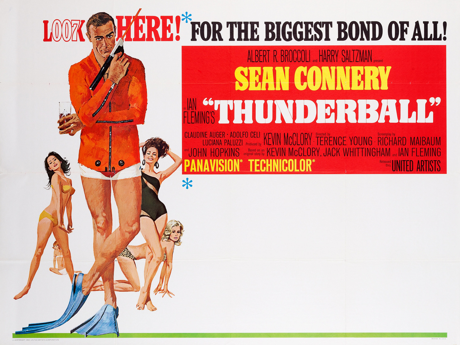 Extra Large Movie Poster Image for Thunderball (#2 of 4)