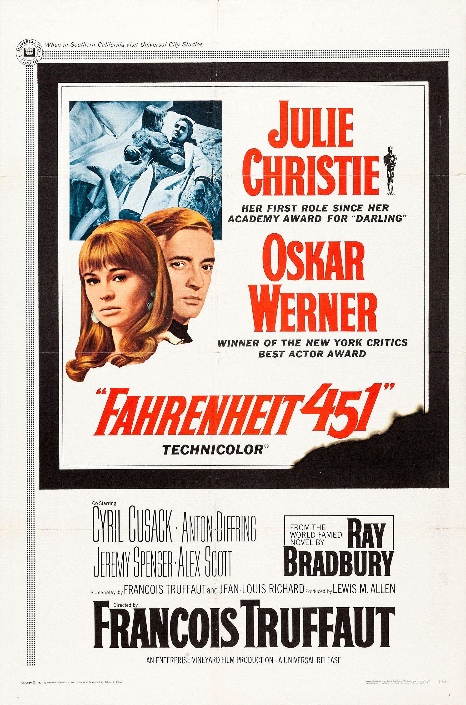 Mega Sized Movie Poster Image for Fahrenheit 451 (#2 of 2)