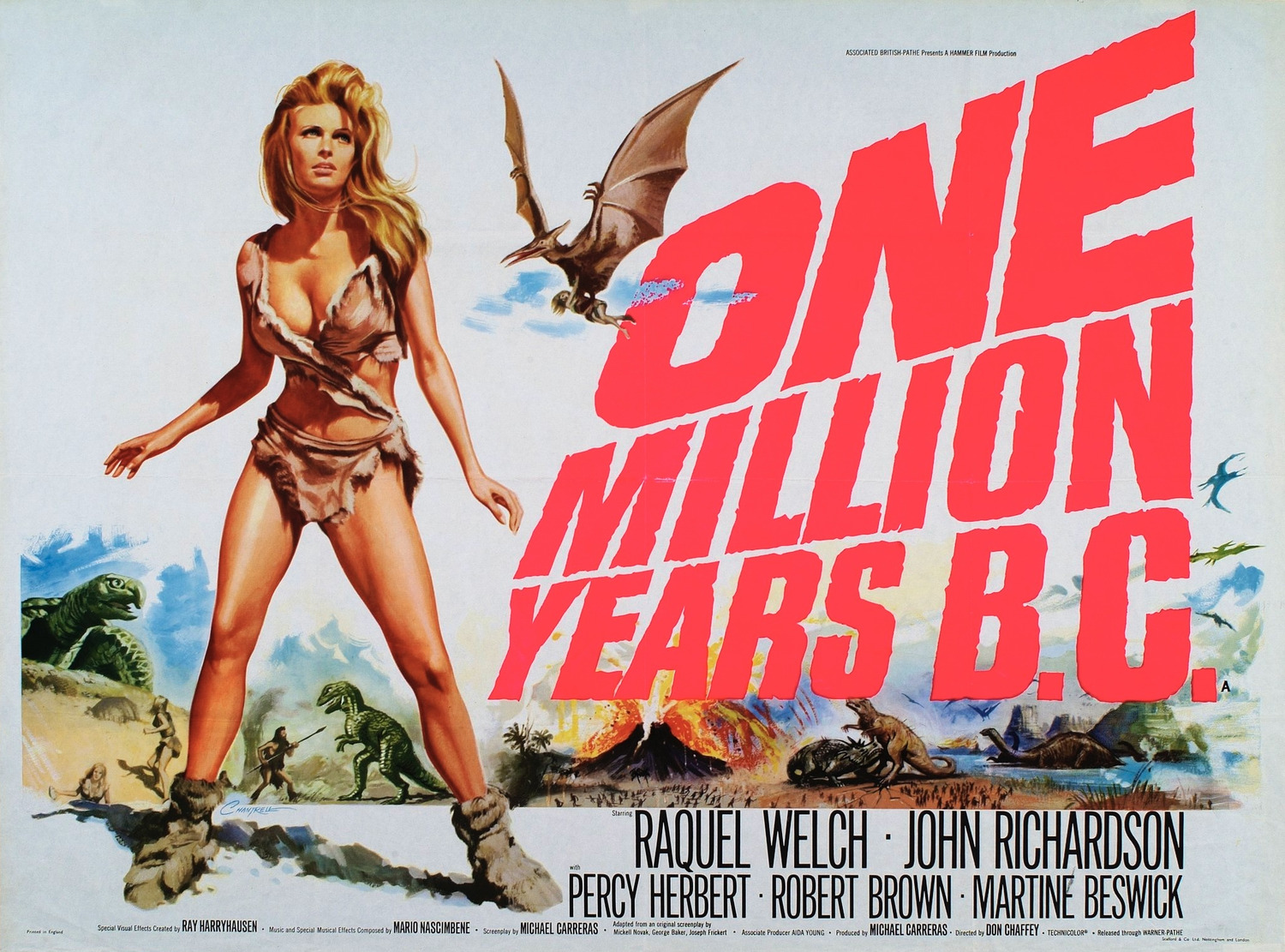 Extra Large Movie Poster Image for One Million Years B.C. (#3 of 12)