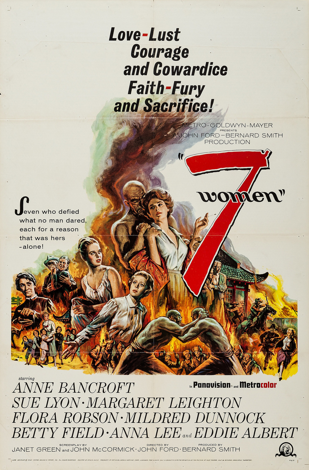 Extra Large Movie Poster Image for 7 Women 
