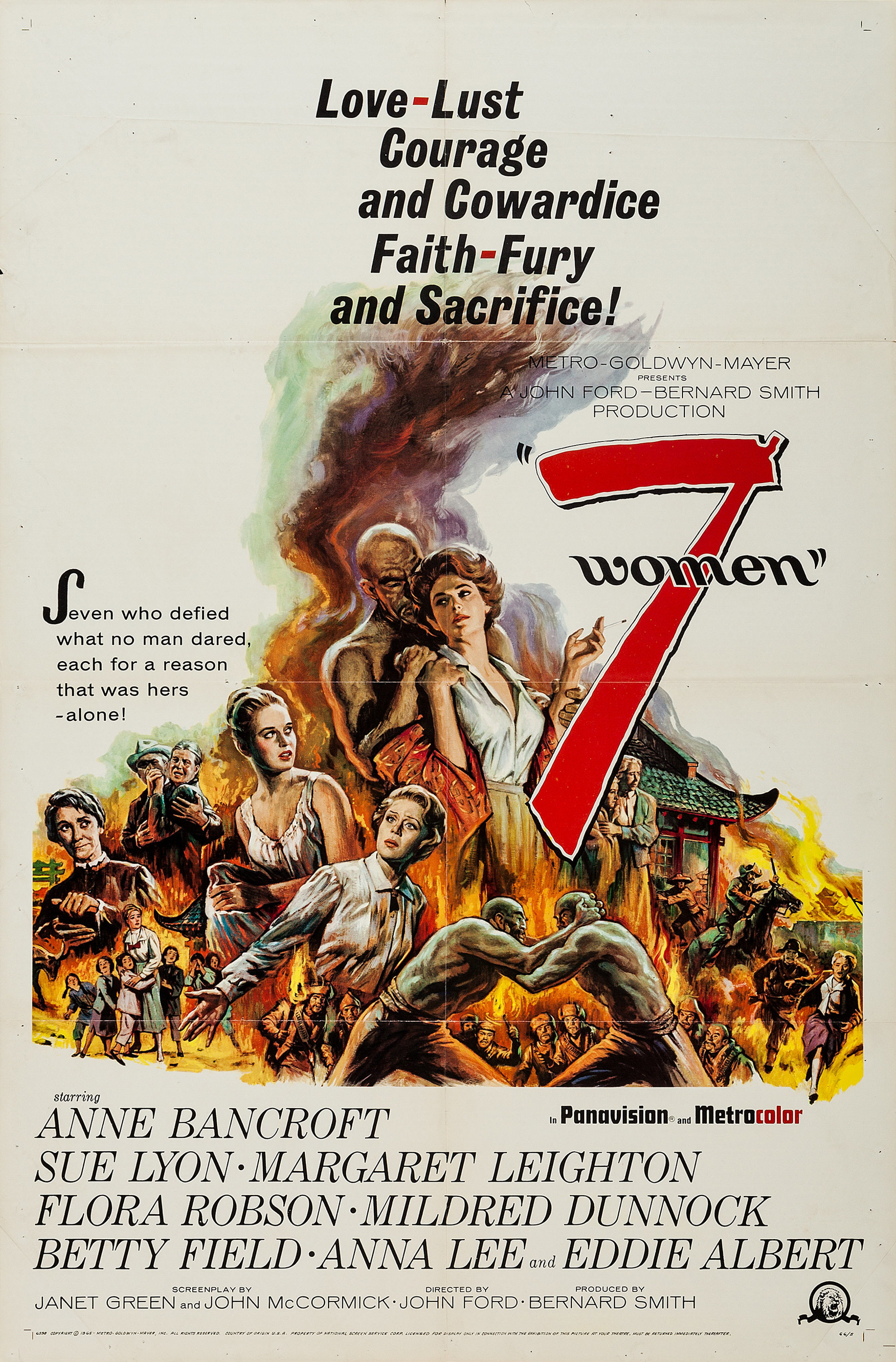 Mega Sized Movie Poster Image for 7 Women 