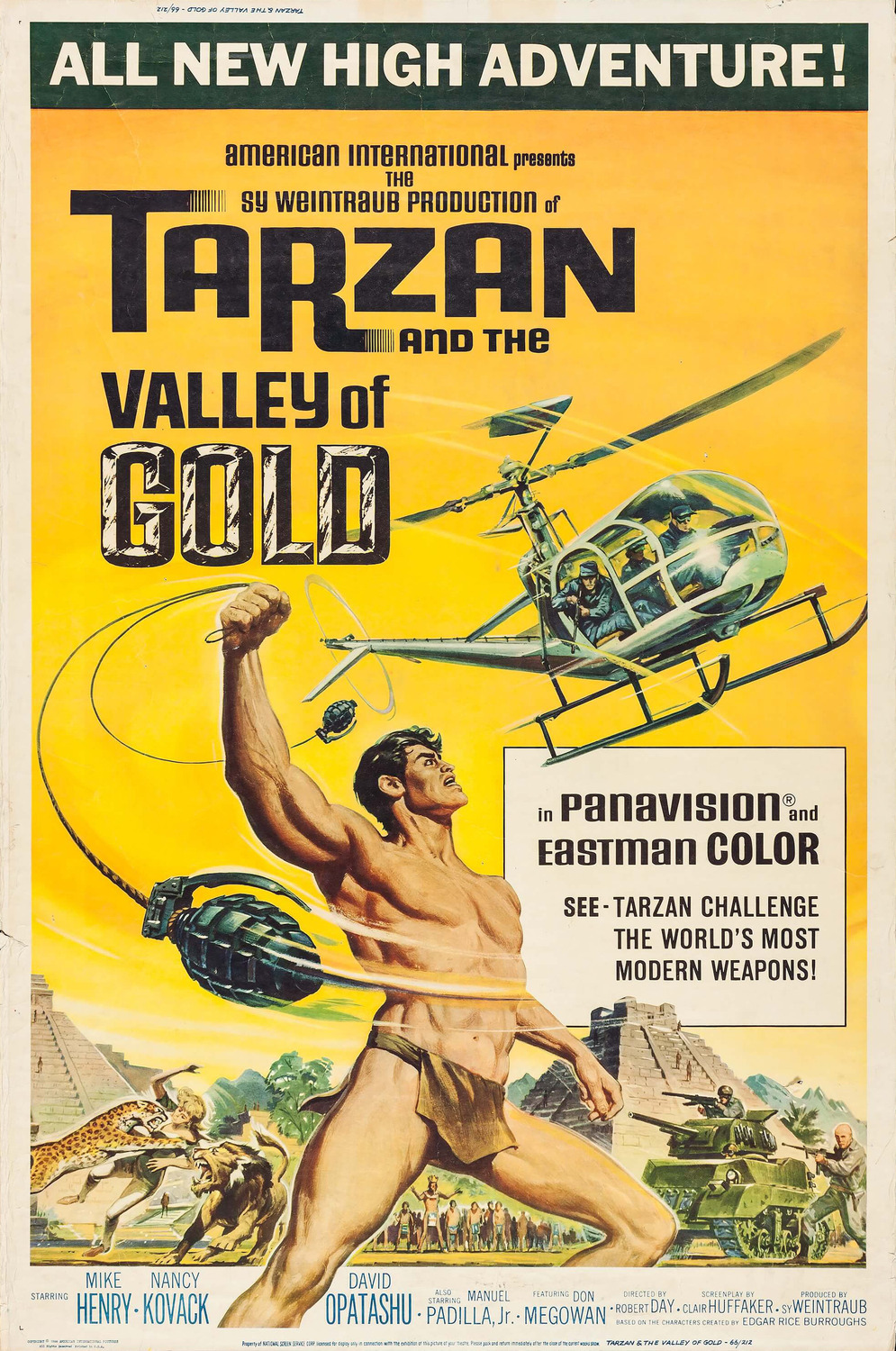 Extra Large Movie Poster Image for Tarzan and the Valley of Gold 