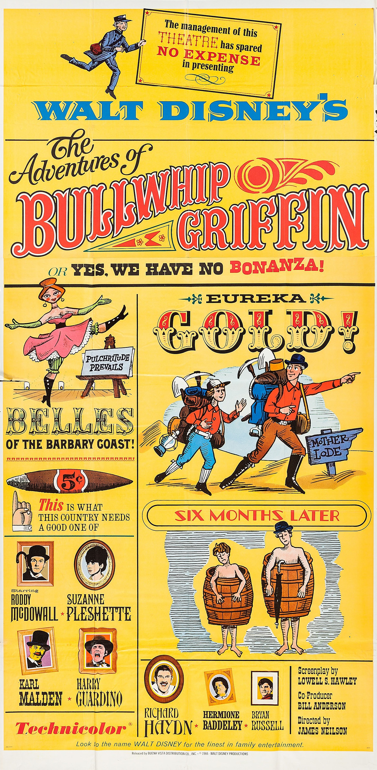 Mega Sized Movie Poster Image for The Adventures of Bullwhip Griffin (#2 of 2)