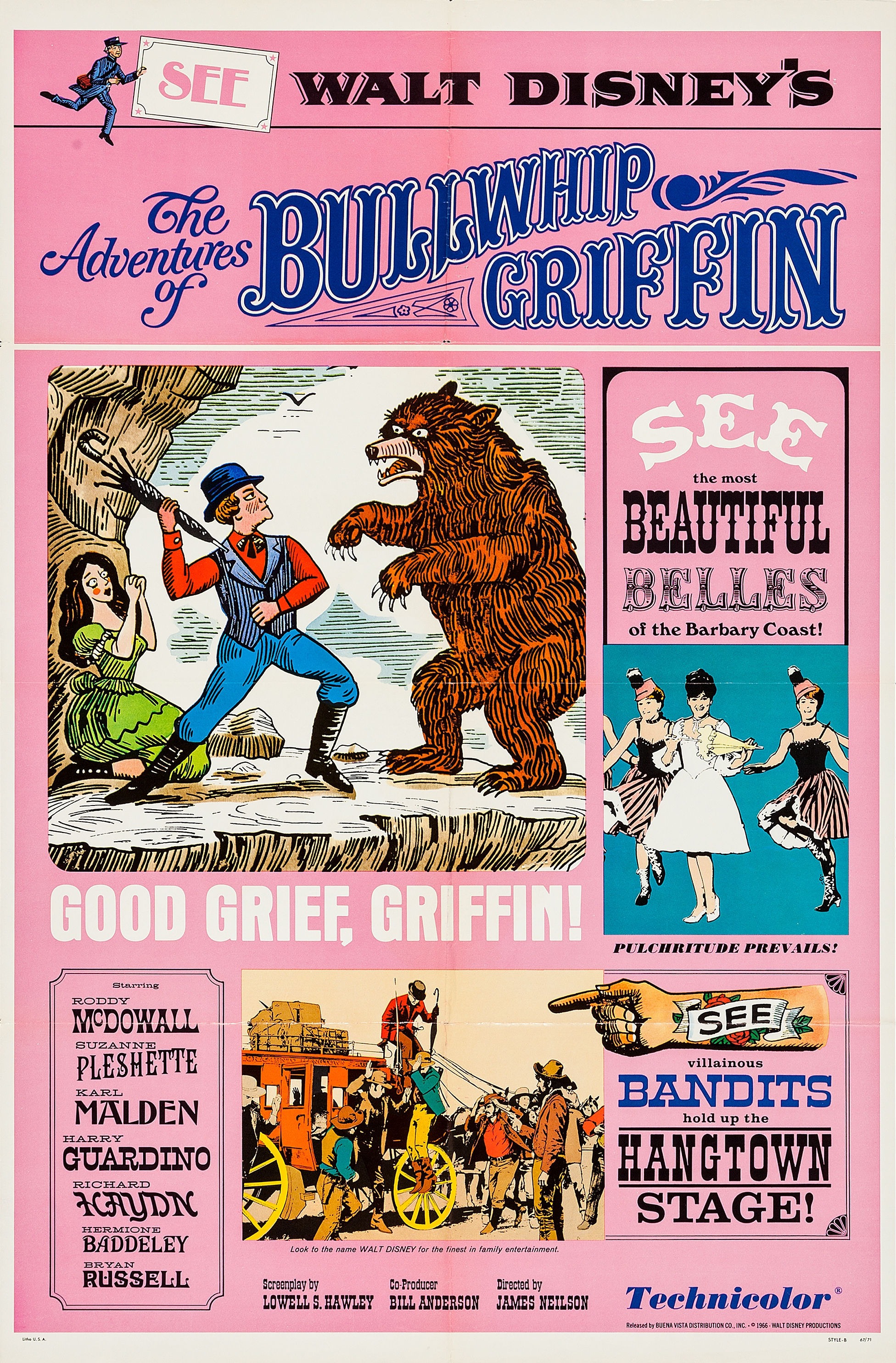 Mega Sized Movie Poster Image for The Adventures of Bullwhip Griffin (#1 of 2)