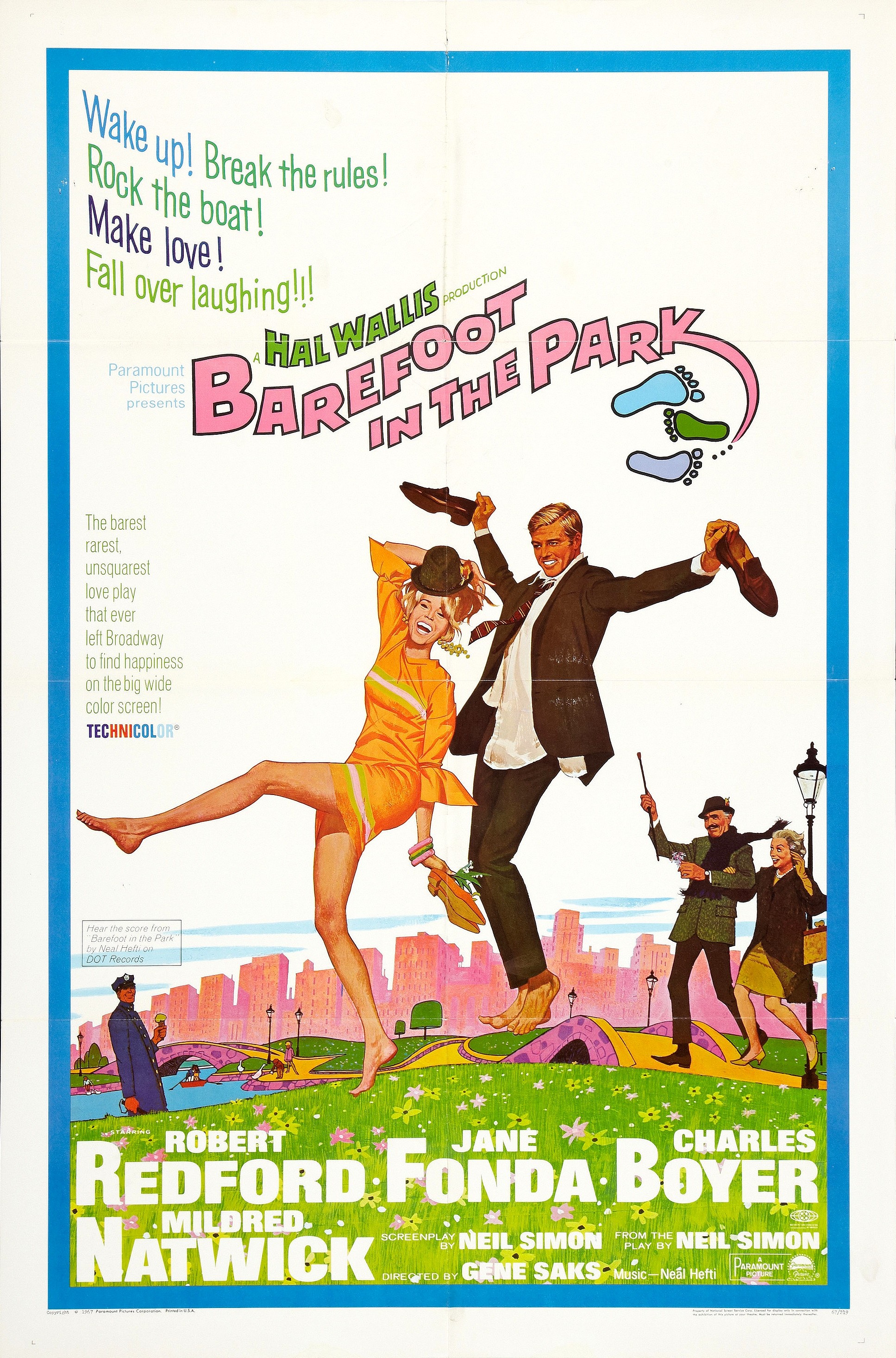 Mega Sized Movie Poster Image for Barefoot in the Park 