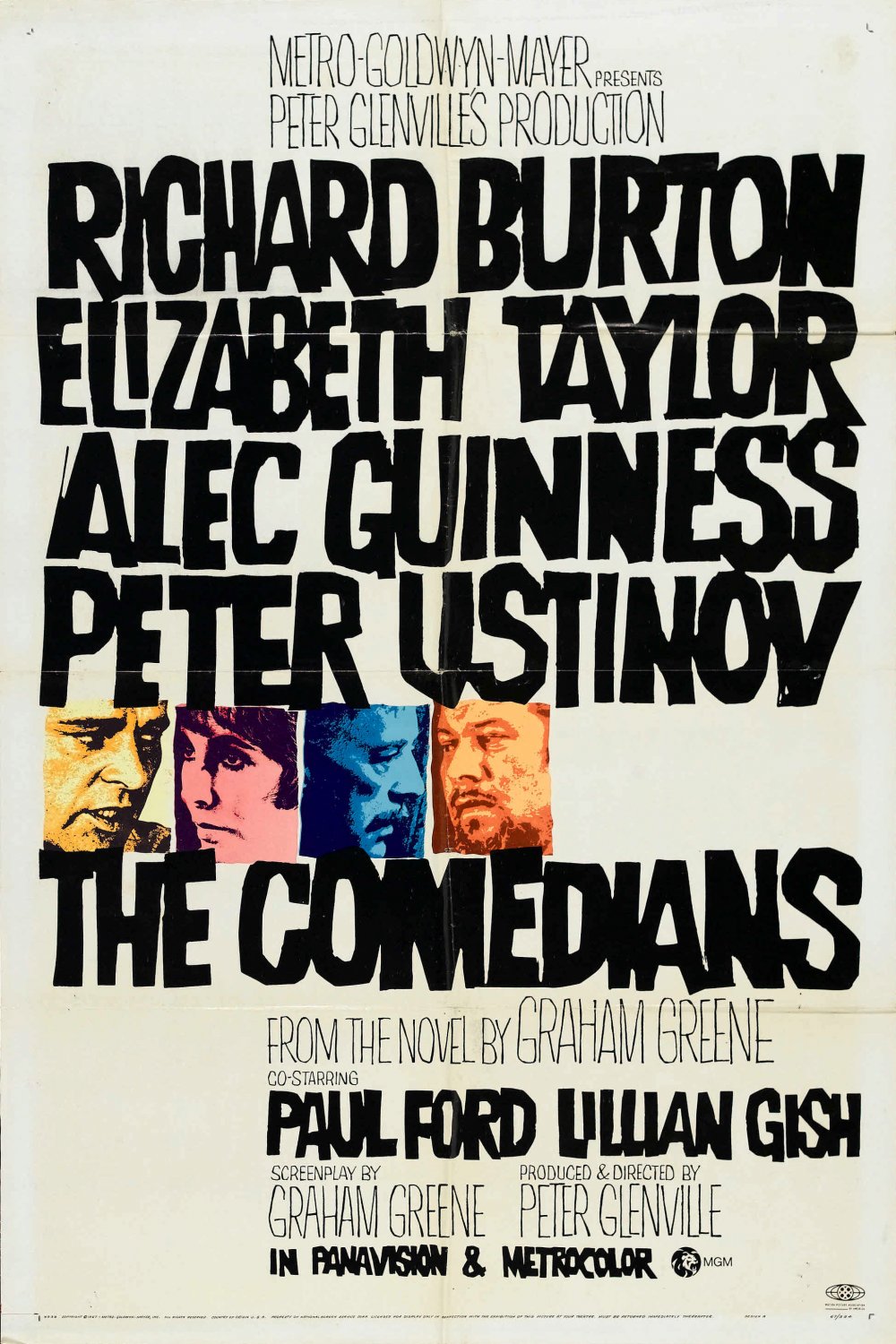 Extra Large Movie Poster Image for The Comedians 